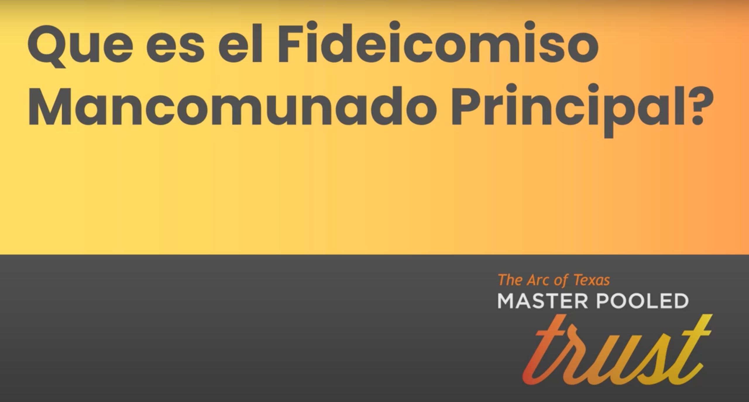 Que es el Fideicomiso Mancomunado Principal?